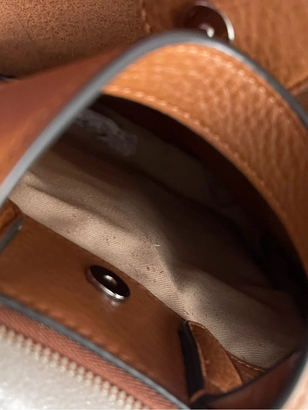 Rebecca Minkoff Pebbled Leather Backpack in Cognac